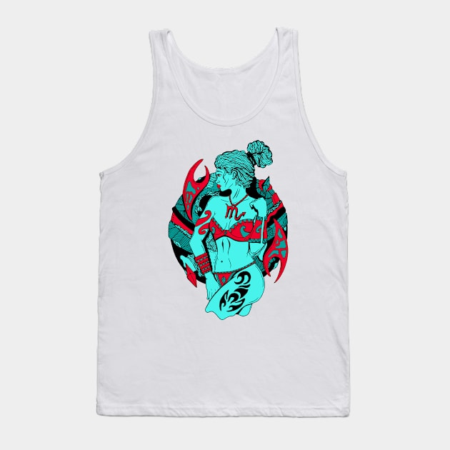 Turqred Scorpio Beauty Tank Top by kenallouis